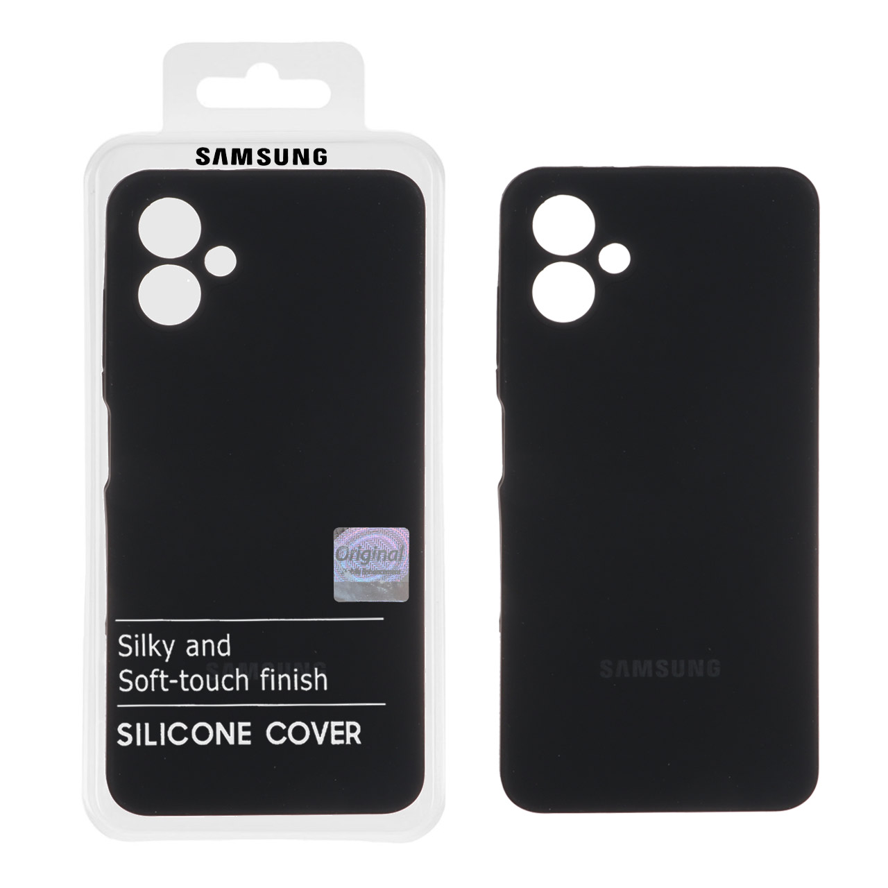 قاب سیلیکونی پاک کنی اورجینال Master Quality مدل Samsung Galaxy A06 - مشکی (پک دار)